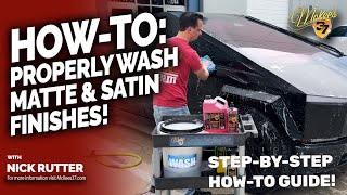 How to Wash Matte \u0026 Satin Finishes - McKee’s 37 Matte Finish Auto Wash