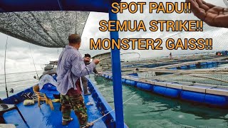 vlog#333 TERBAIK PAKLONG SEMUA IKAN BESAR2 DIA STRIKE BERTUBI2..#sangkarsgudang #fishing