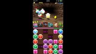 【パズドラ】金曜ダンジョン超地獄級、L白メタFバステトPTで挑戦！