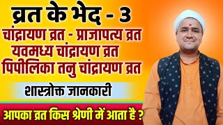 चांद्रायण व्रत और प्राजापत्य व्रत क्या है ? चांद्रायण व्रत कब करें ? प्राजापत्य व्रत कैसे करें ?