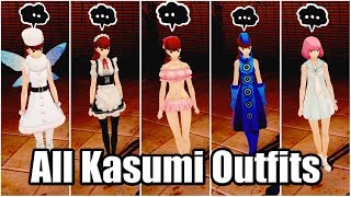 Persona 5 Royal - All Kasumi Outfits Showcase (Including All DLC)