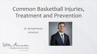 Treating and Preventing Basketball and Sports Injuries with Dr. Michael Rozak