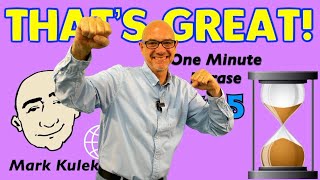 That's Great! - one minute phrase lesson (series #35) | Learn English - Mark Kulek ESL
