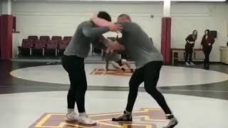 Brock Lesnar teaching Wrestling moves - Recent Video of the Beast!