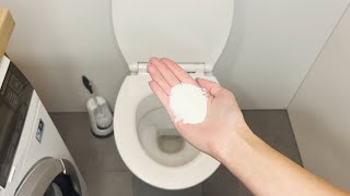 Throw a handful of this powder into the toilet. You will save time and money!