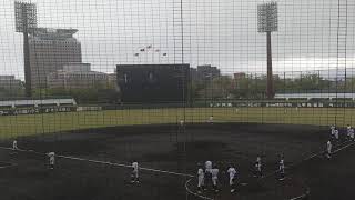 鹿屋中央高校野球部のシートノック　～第148回九州地区高等学校野球大会鹿児島県予選・決勝戦にて～