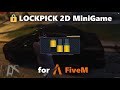 🔒FiveM Script: Lockpick 2D MiniGame #fivem #minigames #free