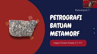 PETROGRAFI BATUAN METAMORF