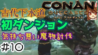 【コナンアウトキャスト】#10 初ダンジョン☆アビスレムナントを倒しに行くぞ！！~オフラインでソロサバイバル~