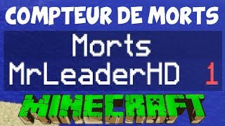 Compteur de Morts / Tableau dans Minecraft | 1.8 - 1.7.4 - 1.7.2 | Tutoriel par MrLeaderHD