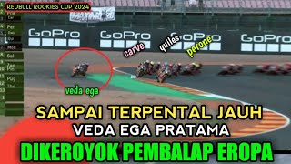 sadis!!!RIDER EROPA TAK BIARKAN VEDA EGA PRATAMA MELENGGANG JAUH DIDEPAN replay redbull rookies