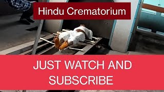 Hindu crematorium burning.