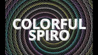Colorful Spiro Using #Python #Turtle | Turtle Python Drawing | Generative Art