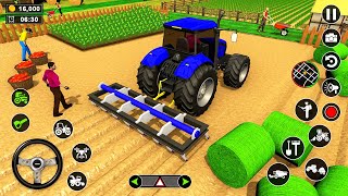 Real Tractor Driving Simulator 2022: Wheat Farming Games - Android Gameplay