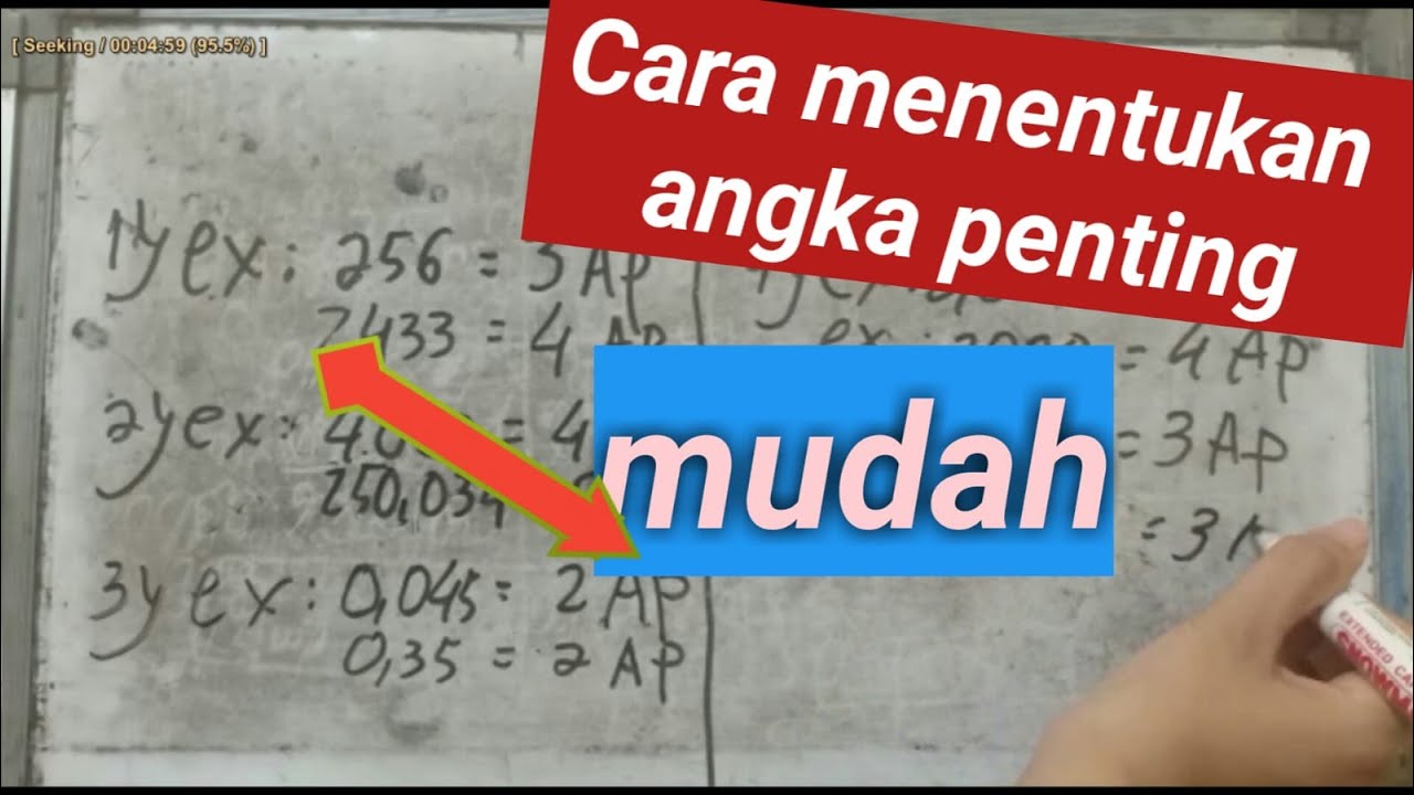 ATURAN ANGKA PENTING, OPERASI HITUNG PADA ANGKA PENTING DAN NOTASI ...