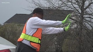 Crossing guard risks life for students in Indian Trail