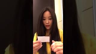 180512 Hyomin (T-ARA) Instagram Live (not mirrored ver)