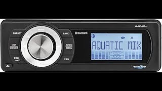 Aquatic AV AQ-MP-5BT-H Factory Harley Davidson Replacement AM/FM Radio with Bluetooth \u0026 MP3 Media