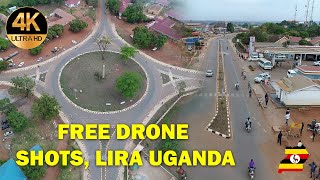 MAIN ROUND ABOUT, UHURU BAR 4K- LIRA CITY DRONE SHOT NO COPYRIGHT