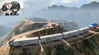 Road Train On Dangerous Mountain Road | Mega Transports | Euro truck simulator 2 | Volvo truck