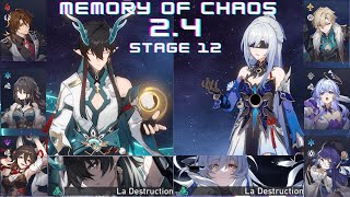 E6 Dan Heng IL \u0026 E2 Jingliu  | Memory of Chaos Floor 12 3 Stars | Honkai: Star Rail