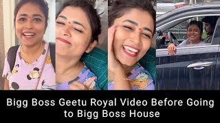 Bigg Boss fame Geetu Royal Video Before Going to Bigg Boss House / Telugu Insta Reels