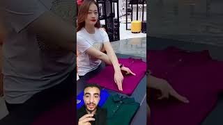 طريقة تطبيق الملابس فالصين 😱❗