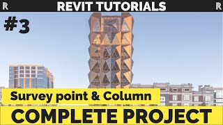 RCC | Revit チュートリアルを完了するパート 3 |測量調査、コラム