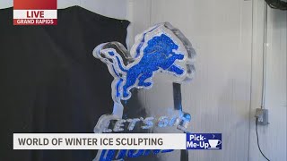 Local ice sculptor preparing pieces for World of Winter festival