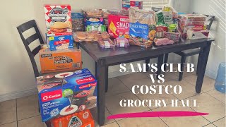 SAM'S CLUB VS COSTCO GROCERY HAUL | WHICH CLUB MEMBERSHIP IS BETTER | COMPARING SAM'S CLUB \u0026 COSTCO