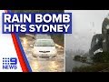 Flash foods, flight delays as Sydney cops drenching | Nine News Australia