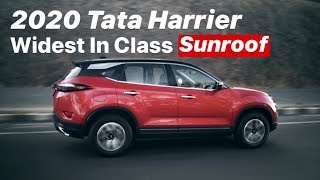 2020 Tata Harrier - Widest Sunroof in Segment Explained (Hindi + English)