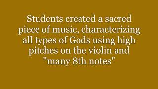 Holy Music IB PYP Music