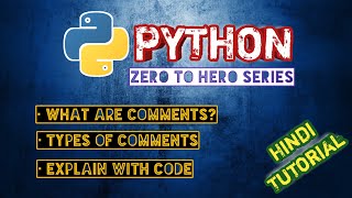 Python Tutorial #2 How To Use Comments In Python ,Types Of Comments #pythontutorial #basiccode