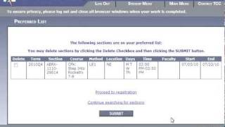 WebAdvisor 2: Registration instructions