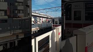 東横線　菊名駅　東武車到着。