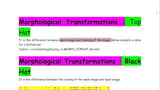 Morphological Transformations : Top Hat & Black Hat in OpenCV using Python