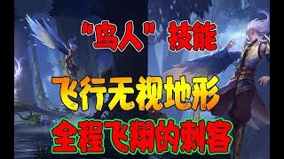 新英雄“鸟人”云中君技能曝光，全程飞翔无视地形，免控无蓝条！