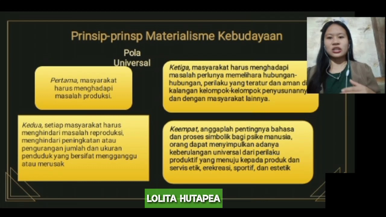 Teori Materialisme Kebudayaan - YouTube