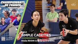 Alexia NODIN vs Nina GUO ZHENG | FINALE | FRANCES CADETTES 2024