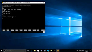 gwbasic first program in window 10