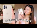 IPHONE 12 PRO MAX GOLD✨ unboxing + set up, camera test, comparison (IPhone x, 7 plus), review