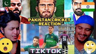 INDIAN Reaction On PAKISTAN CRICKET TIKTOK VIDEOS 2023 | PAKISTAN CRICKET | BABAR AZAM | M AMIR