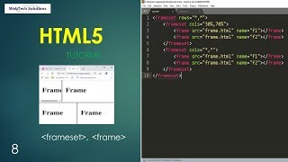 html frameset tag | html5 tutorial - 8
