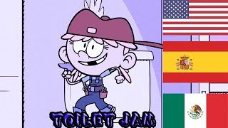Lana Loud 🎶 Toilet Jam 🎶 Comparación de idiomas.