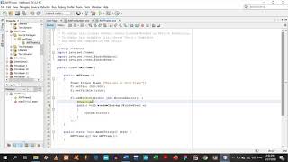 Awt (Closing) program in Java Netbeans