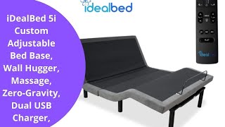 Best iDealBed 5i Custom Adjustable Bed Base, Zero-Gravity, Dual USB Charger, One Touch Comfort.