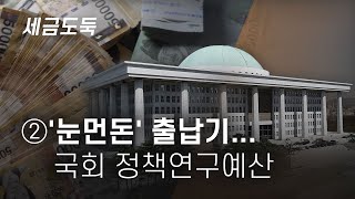 [국회 세금도둑]② '눈먼돈' 출납기...국회 정책연구예산 - 뉴스타파