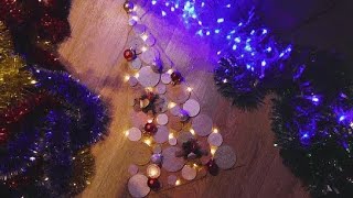 Инсталляция новогодней елки/Installation of a Christmas tree