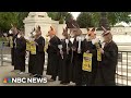 Protesters demonstrate outside Supreme Court ahead of Trump immunity case